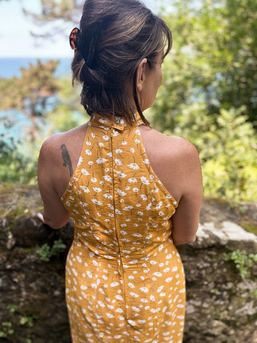 Thumbnail: Halterneck Dress - Flores Kalea