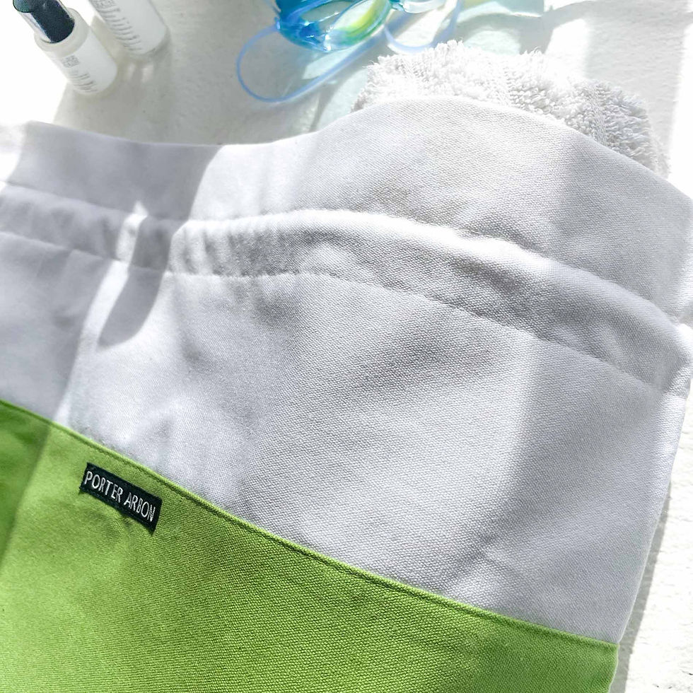 Thumbnail: Swim Bag - Lime & White