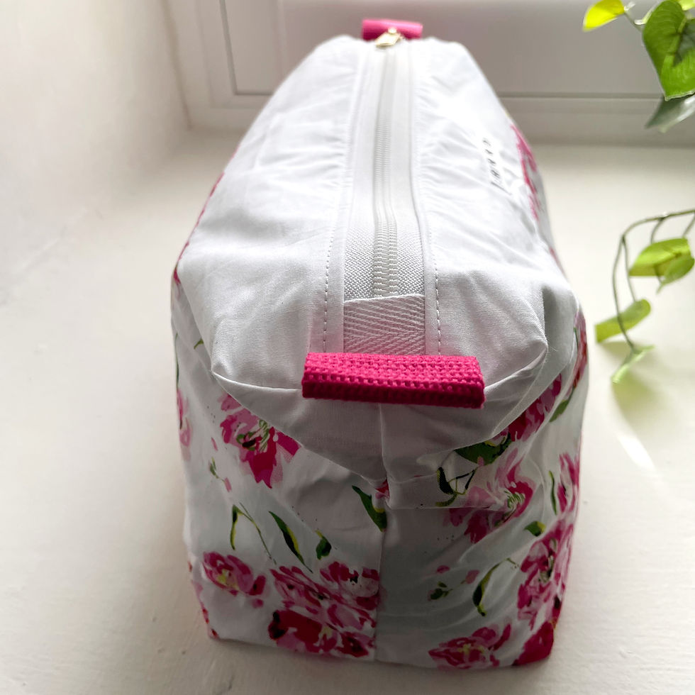 Thumbnail: Cotton Washbag - Pink Floral