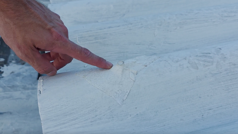 Cabeça do Parafuso com tela e manta líquida