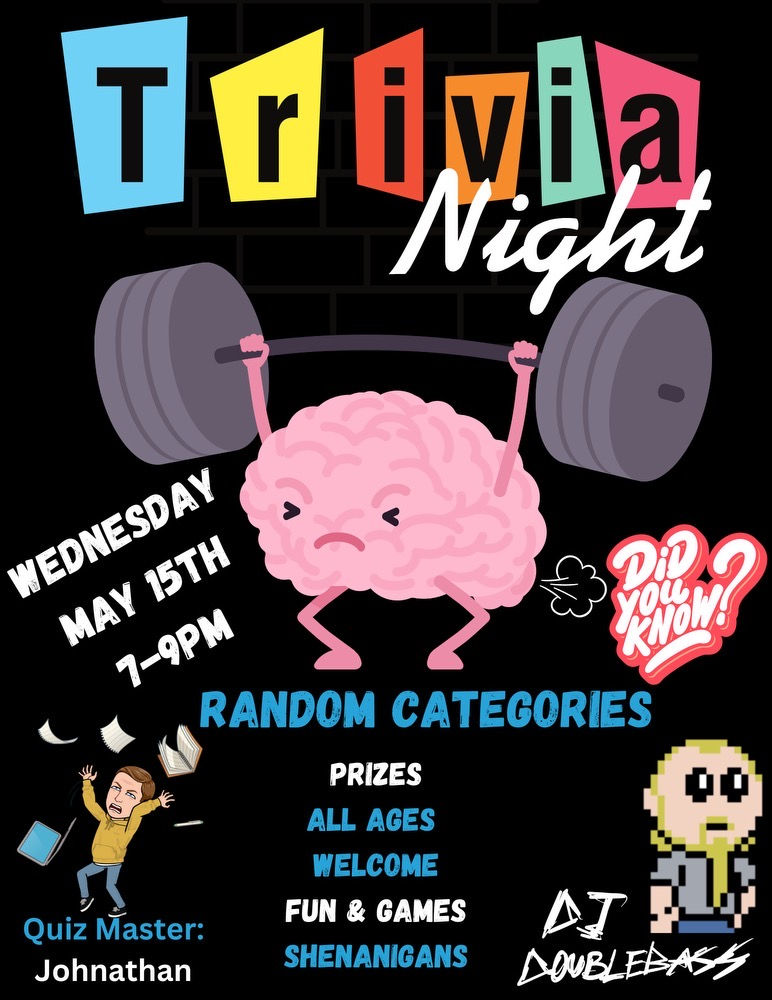 Trivia Night with Johnathan the Quiz Master!!