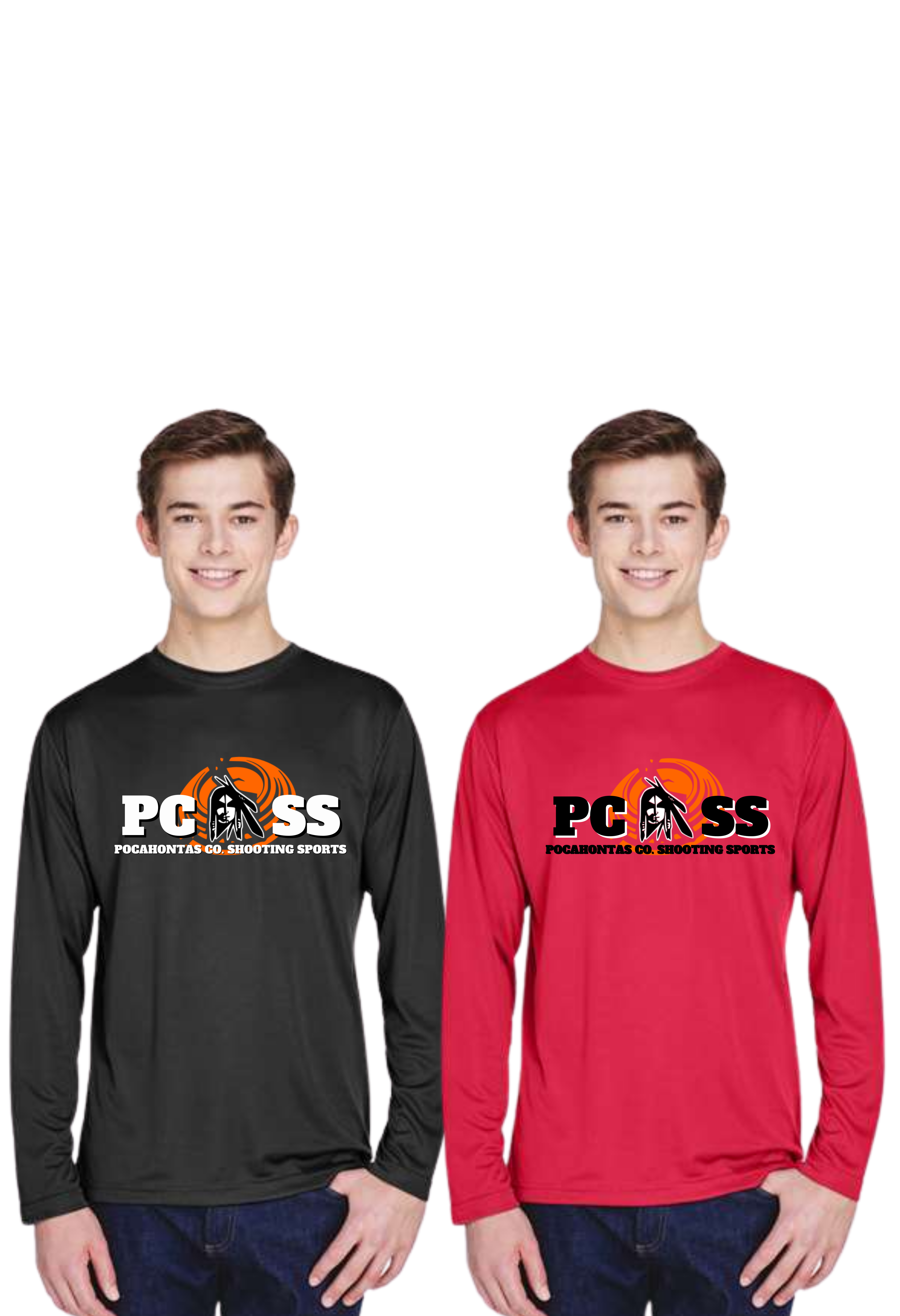 Red Mens Performance Long Sleeve