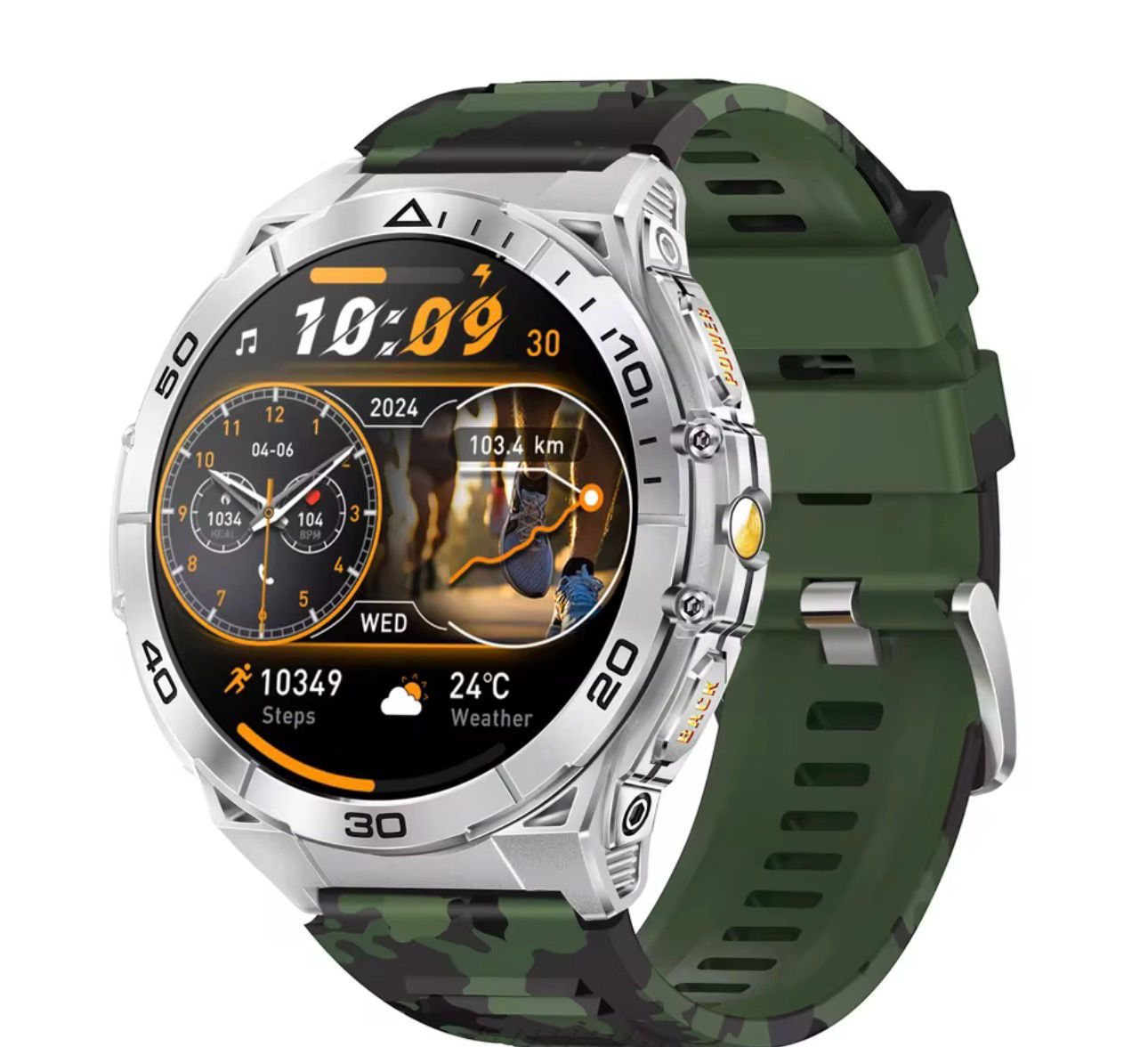 RELOJ INTELIGENTE SUMM PRO SPORT CAMUFLADO VERDE