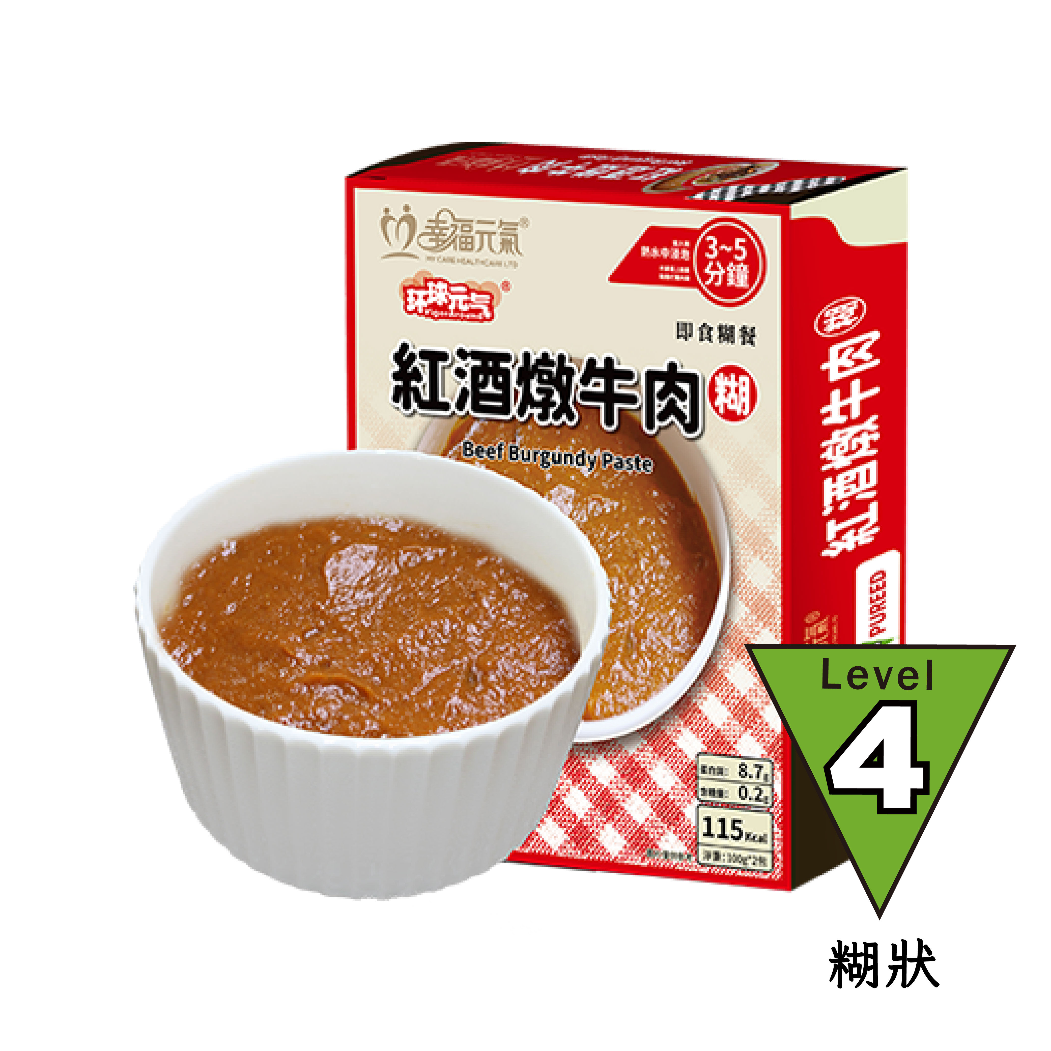 常溫袋裝糊餐 紅酒燉牛肉糊-200g