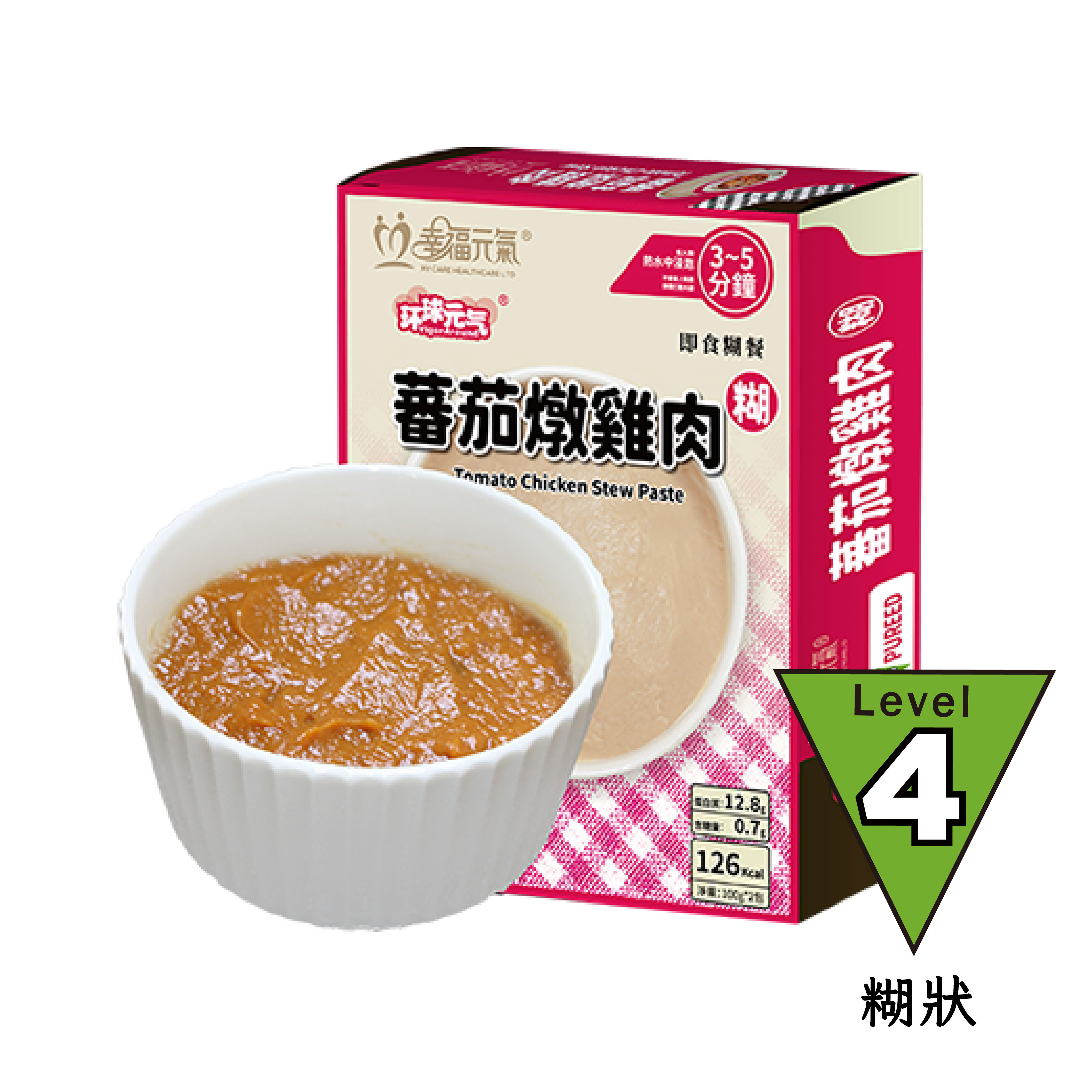 常溫袋裝糊餐 蕃茄燉雞肉糊-200g