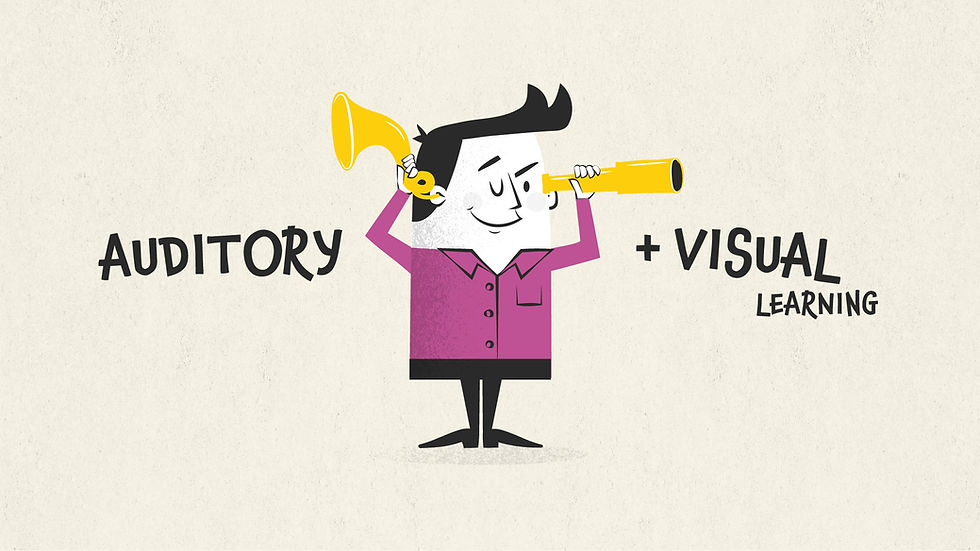 Auditory and visual learning make explainer videos effective and powerful.