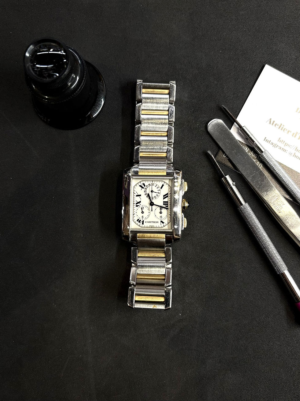Miniature : Cartier Tank Française Chronographe