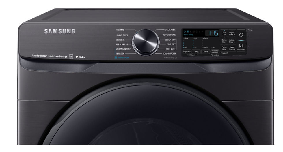 Thumbnail: Samsung - 7.5 Cu. Ft. Stackable Smart Gas Dryer