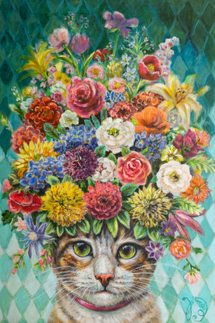 Kat-met-bloemen-ruitjes-groen-web.jpg