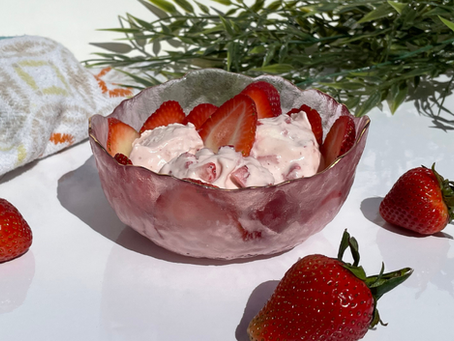 White Chocolate Strawberry Cheesecake Ice Cream recipe