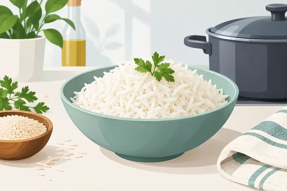 Basmati Reis ohne Kleben kochen leicht gemacht