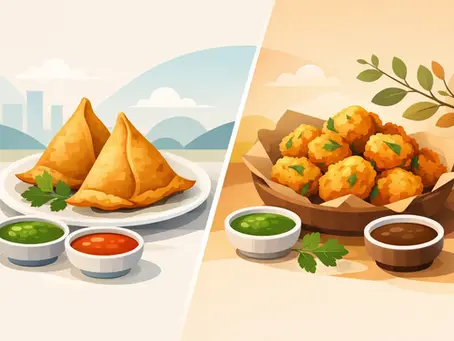 Samosa vs Pakora - der Unterschied