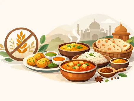 Glutenfreie indische Gerichte auswählen
