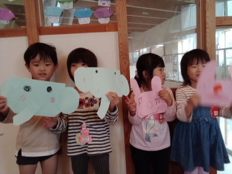 ゆり、うさぎぐみ財布作り