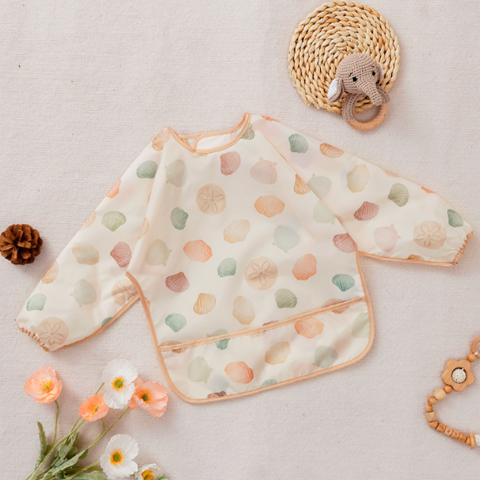 Thumbnail: Waterproof Long Sleeve Baby Bib