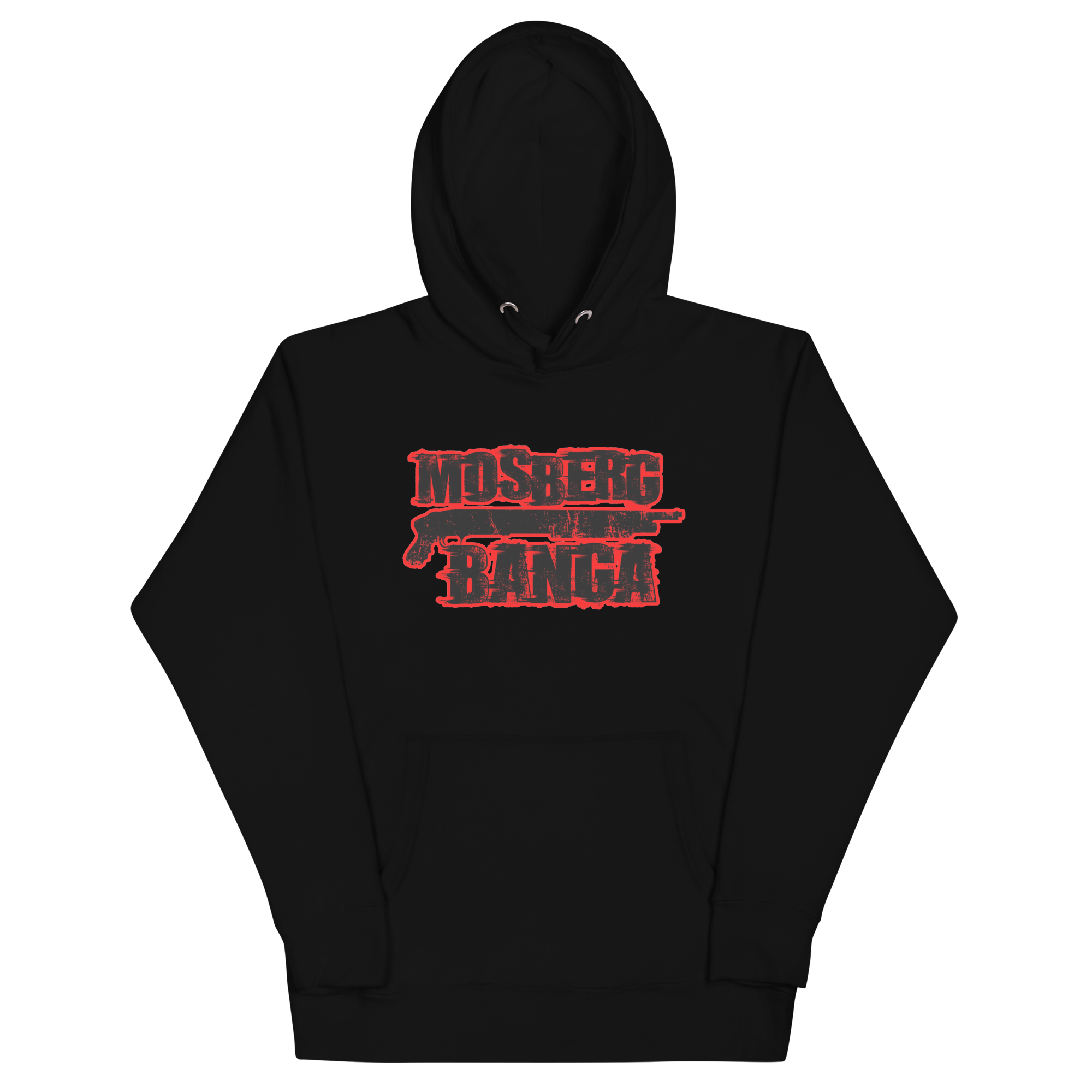 Black Logo Mosberg Banga Hoodie