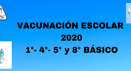 Vacunación Escolar 2020