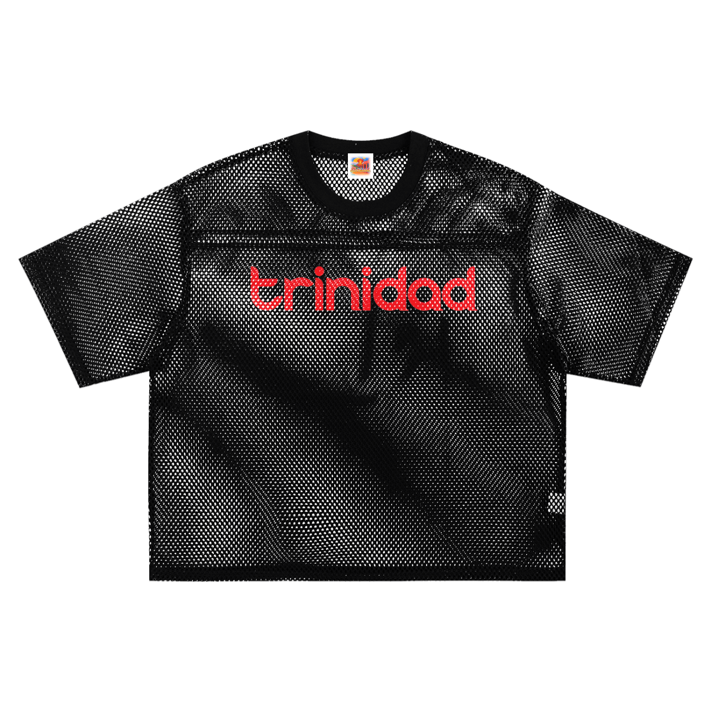 Trinidad inna Mesh Marina Style tee (Trini RED)