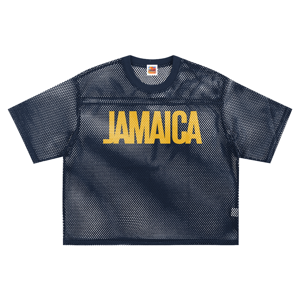 Thumbnail: Jamaica inna Mesh Marina Style tee (YELLOW face)