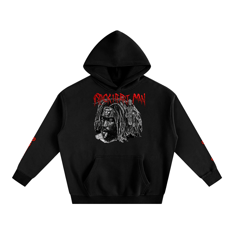 Thumbnail: Bunny - Blackheart Man - Oversize Fleeced Hoodie