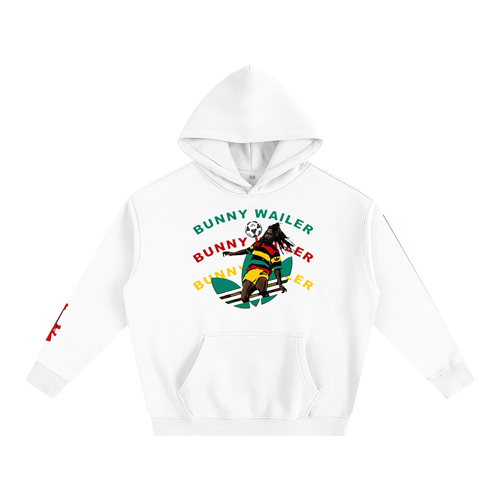 Thumbnail: Bunny Wailer Trefoil – Bunny Wailer Remix Hoodie Oversize Fleeced Hoodie