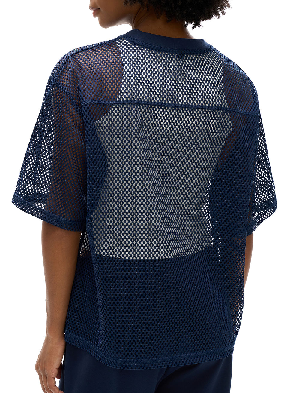 Thumbnail: GUYANA - Mesh Marina Style - See-through Boxy Net T-Shirt