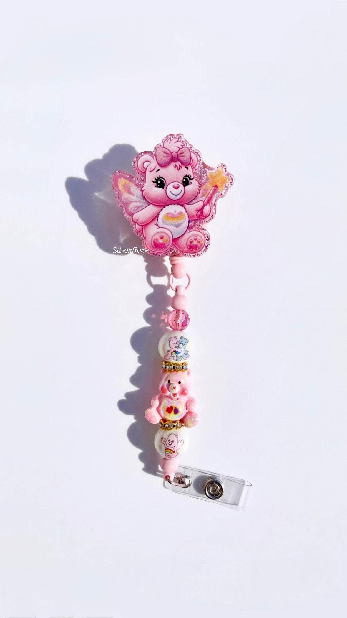 Magical Care bear badge reel 