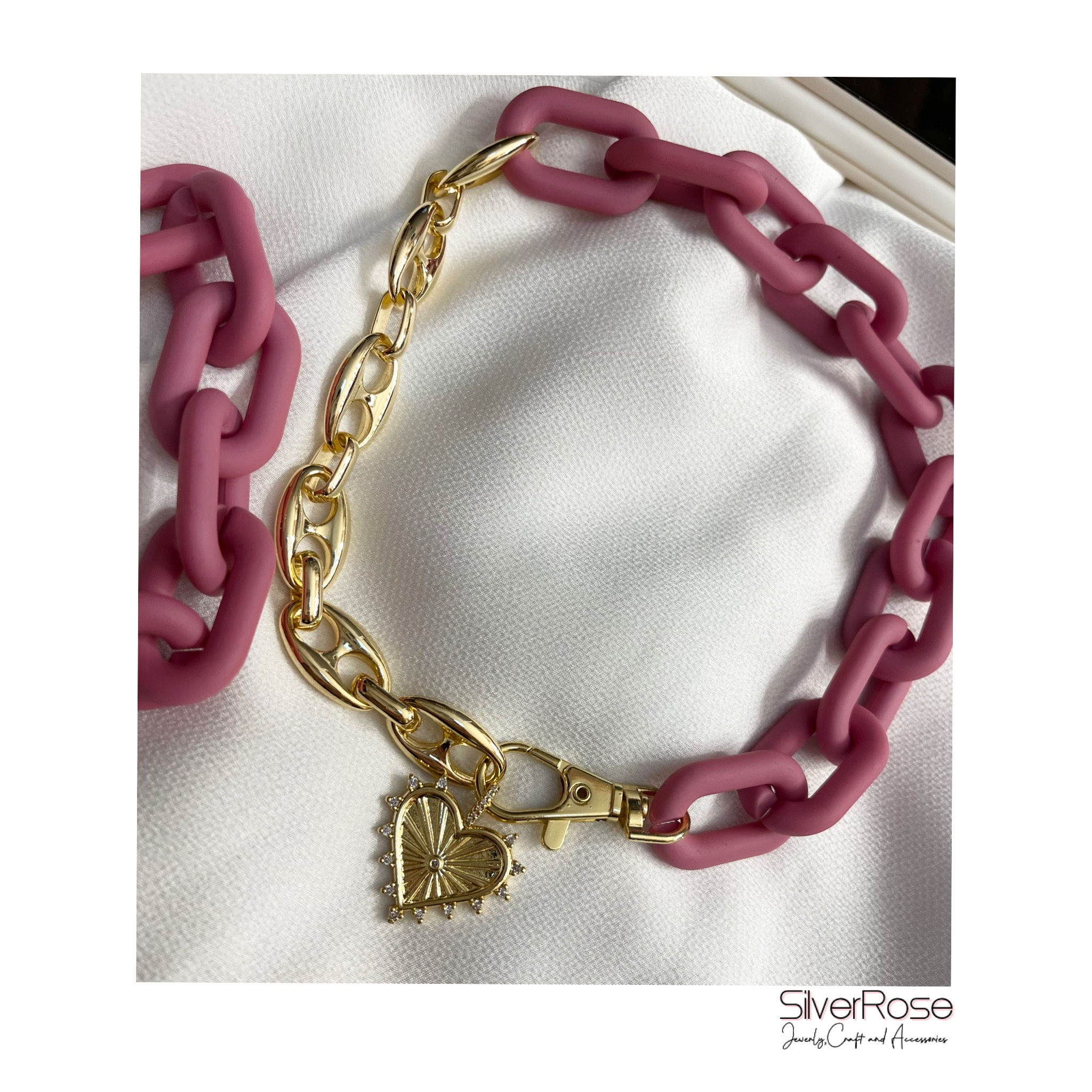 Link and Heart Choker set