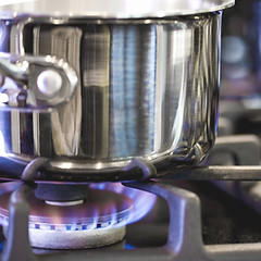 Pot on Gas Burner