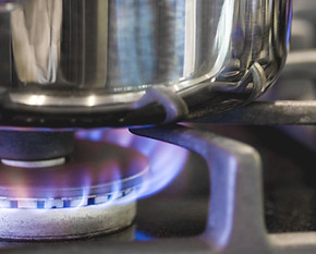 Pot on Gas Burner