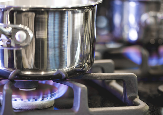 Pot on Gas Burner