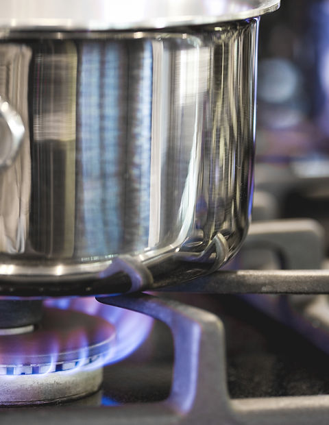 Pot on Gas Burner