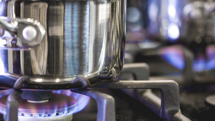 Pot on Gas Burner