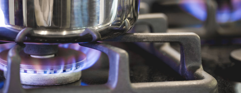 Pot sur brûleur à gaz