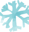 Abstract Blue Snowflake
