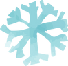 Abstract Blue Snowflake