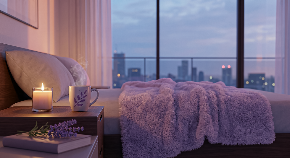Lifestyle photography of a modern wooden table split by bright morning sunlight and warm evening glow, symbolizing the choice between Sativa for energy and Indica for relaxation.