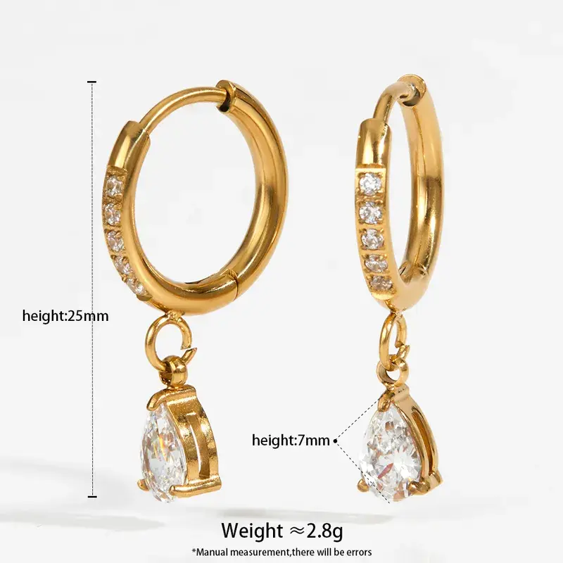 Thumbnail: Tanara Dazzle Drop Anti-tarnish Earrings