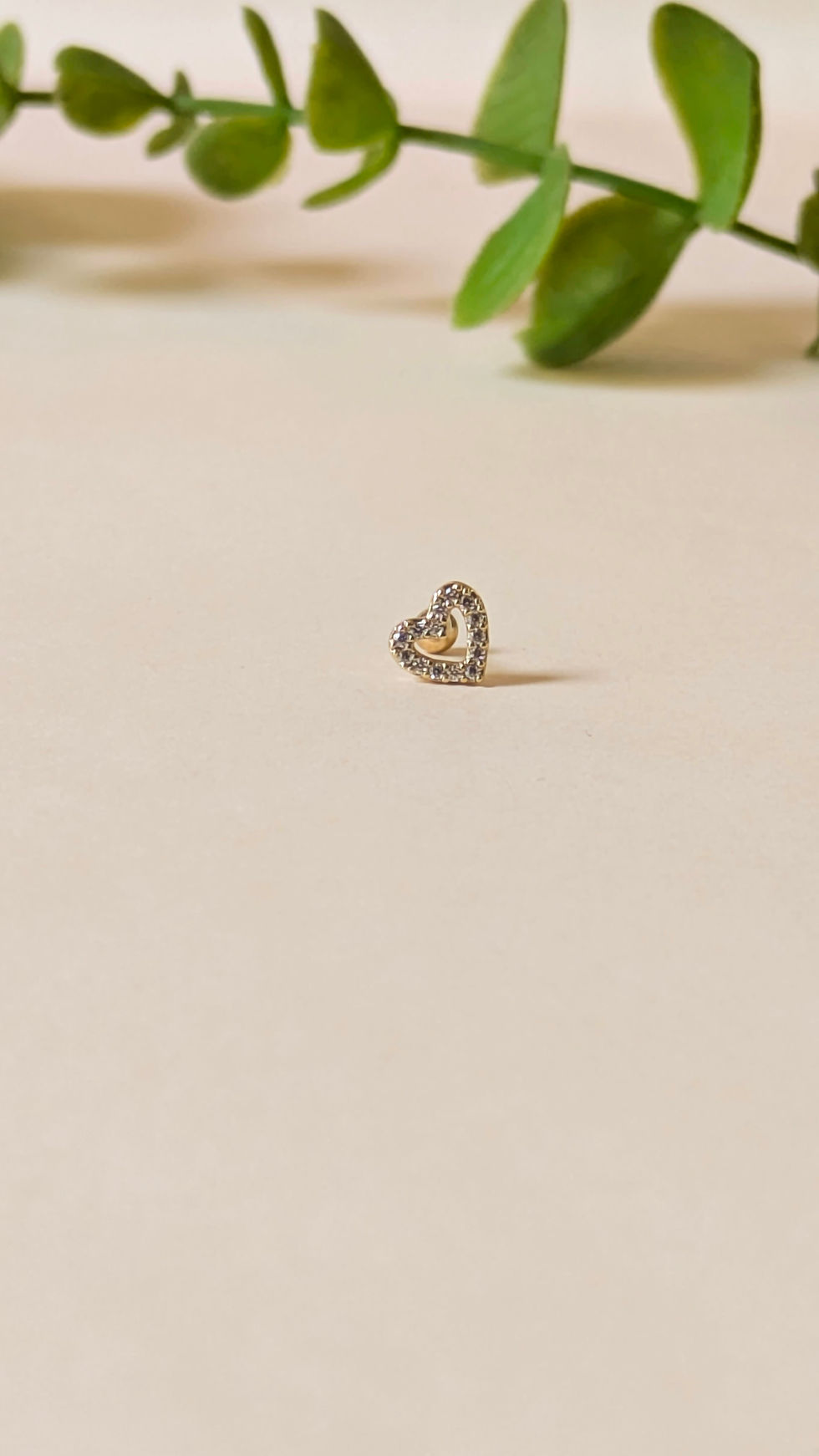 Thumbnail: Tanara Sparkle Heart Ear Studs