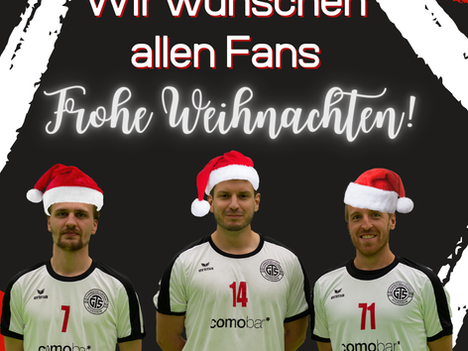 Trainerteam und Mannschaft wünschen besinnliche Festtage 
