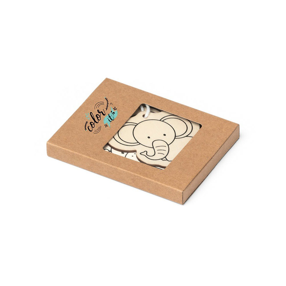 Miniatura: Conjunto para pintar para crianças em madeira