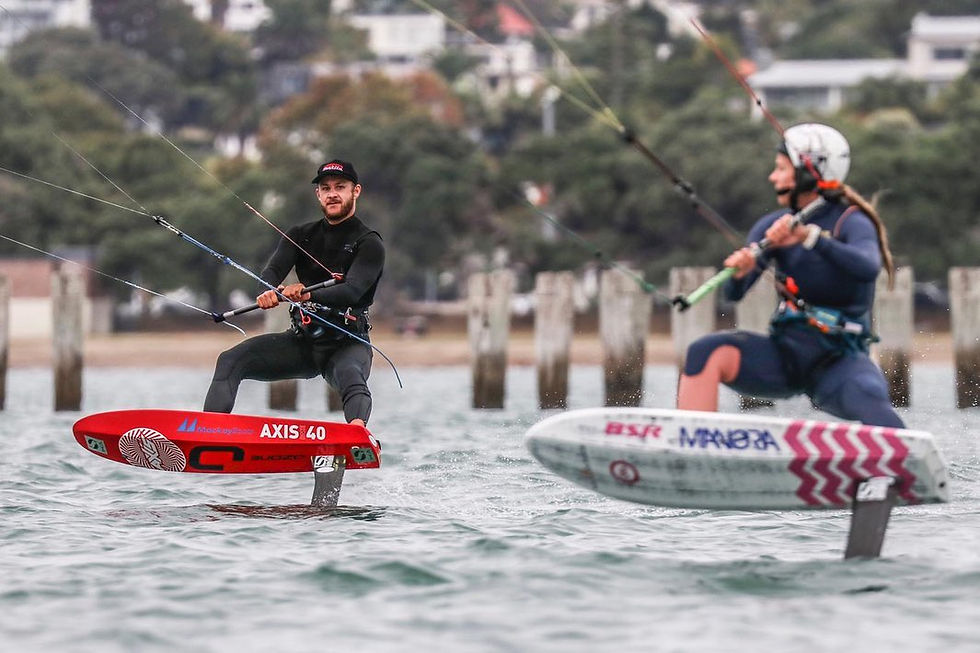 lukas foiling with leonie