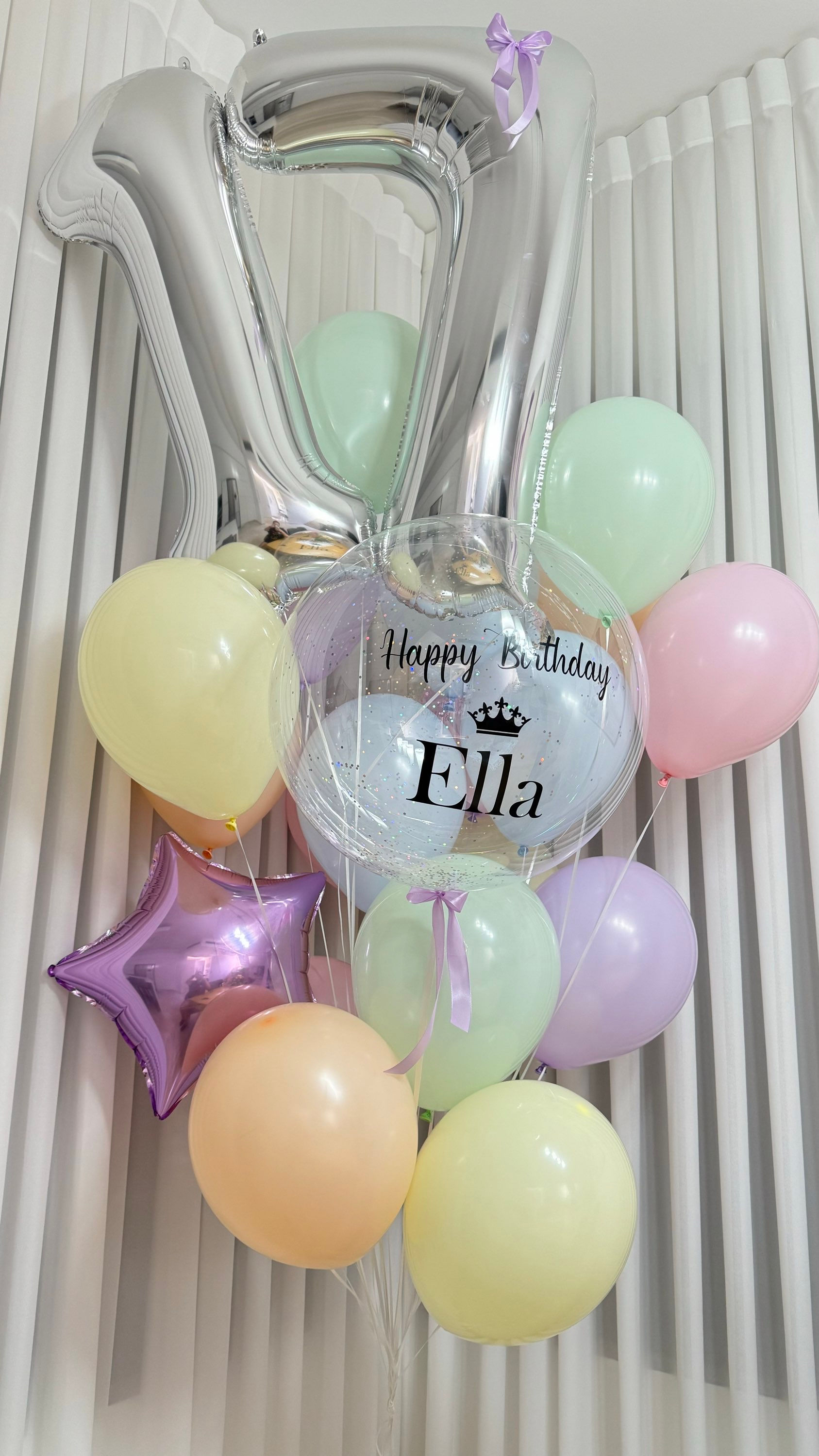 זר בלונים מקרוני מפואר 