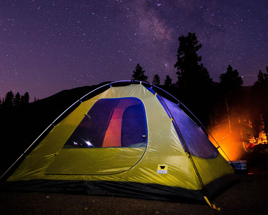 Tent Under Stars