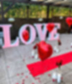 Dekorationen zum Mieten LOVE
