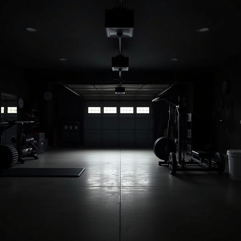dark lighting at home garage gym .jpg