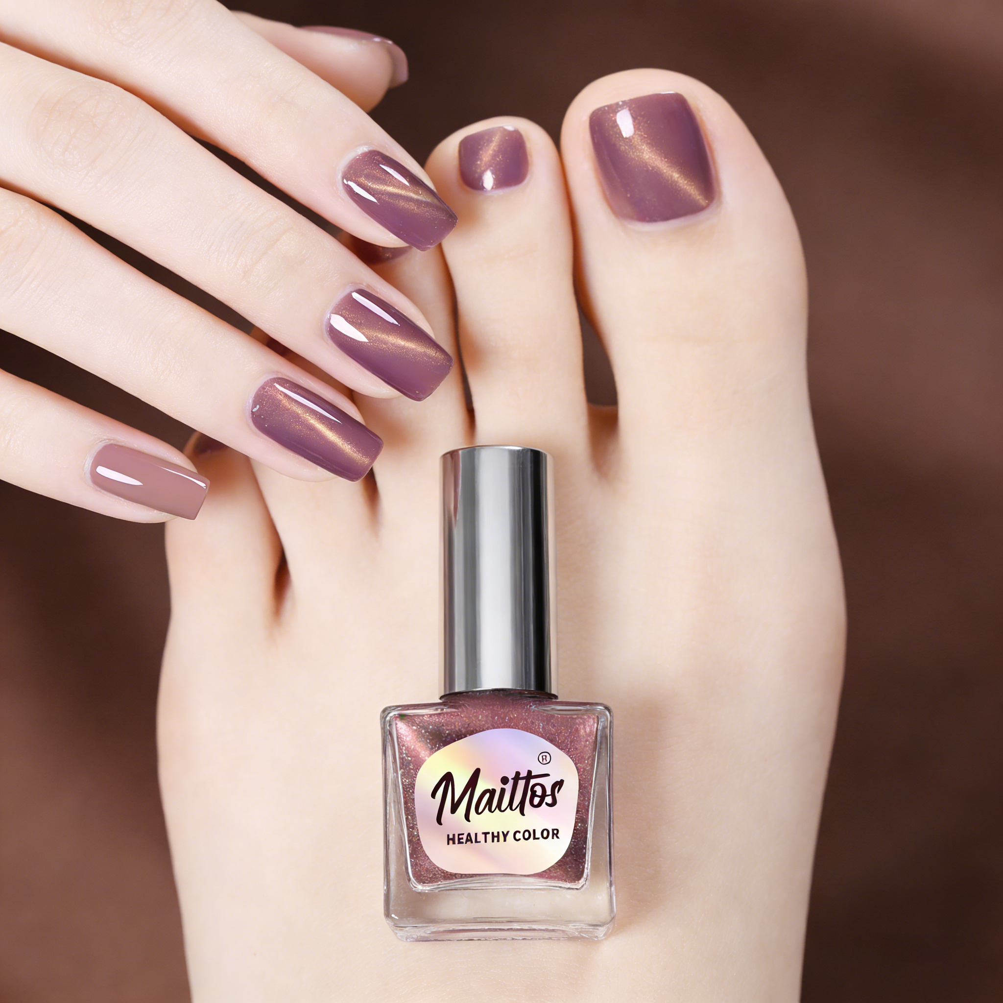 Viole WA505 Cat Eye Nail Polish – Water-Based, No-UV, Odourless (12ml)