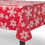 Thumbnail: Holiday Time Christmas Snowflakes PEVA Vinyl Tablecloth 60"x102" Rectangle