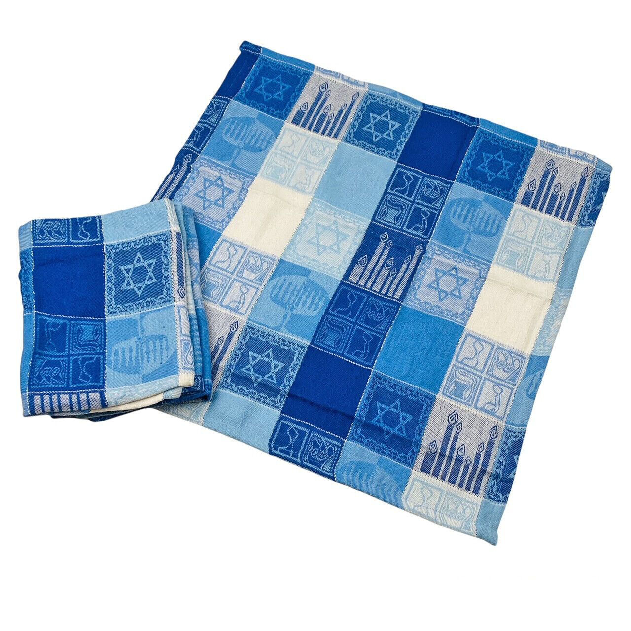 Hanukkah Jewish Celebration Menorah Star of David Festive Lights Napkins Set 4