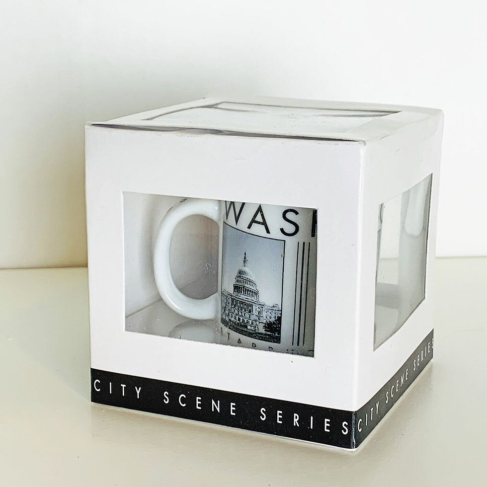 Starbucks 2002 Rare Washington DC City Scene Series Mini Demitasse Espresso Mug